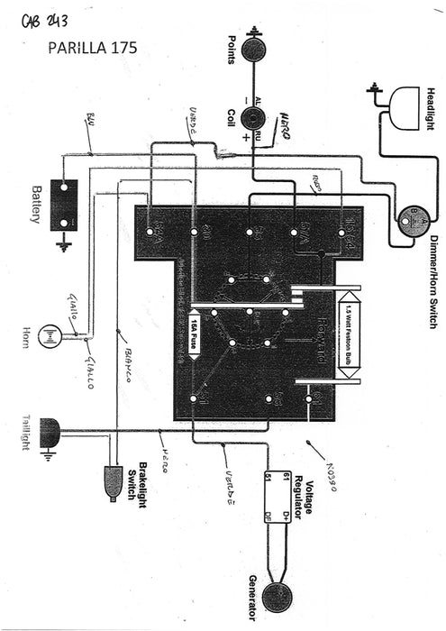 IMPIANTO ELETTRICO PARILLA 175